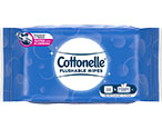Cottonelle Flushable Wipes Peel and Reseal Soft Pack available in various pack sizes