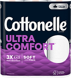 Cottonelle ultra comfort 3x more absorbent